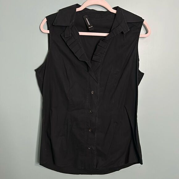 Cividini Button Up Collared Tank - Picture 1 of 8